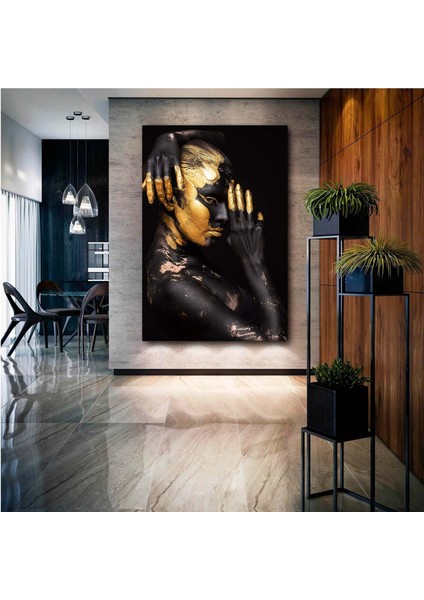 Afrika Caz Sanatı, Afrika Kanvası, Caz Yağlı Boya Tablosu, Piyanist Duvar Sanatı, Saksafon Kanvası