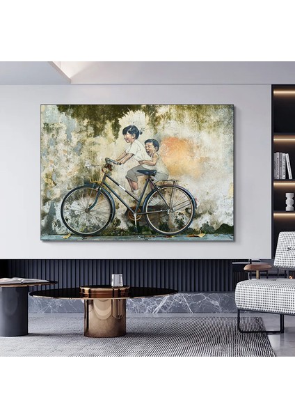 Modern Geometrik Duvar Sanatı Baskısı; Renkli Yüzler Duvar Sanatı; Kübizm; Renkli Soyut Kanvas; Çağd