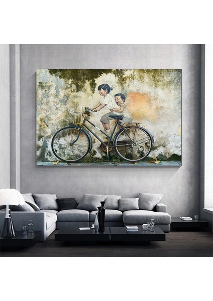 Modern Geometrik Duvar Sanatı Baskısı; Renkli Yüzler Duvar Sanatı; Kübizm; Renkli Soyut Kanvas; Çağd