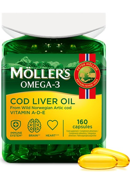 Omega 3 Balık Yağı Epa, Dha, A,d ve E Vitaminleri - 160 Kapsül