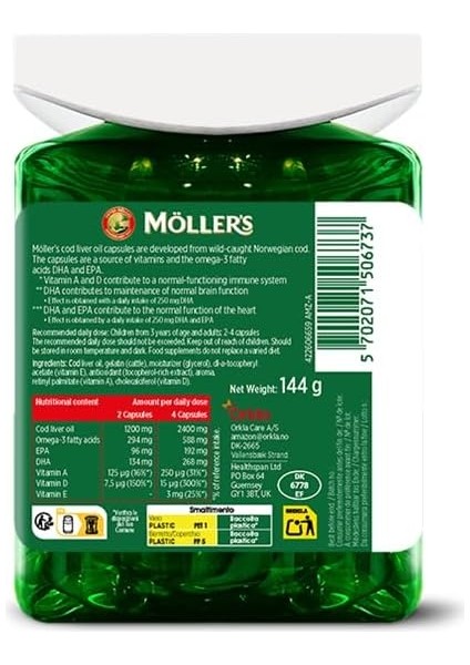 Omega 3 Balık Yağı Epa, Dha, A,d ve E Vitaminleri - 160 Kapsül fiyatları