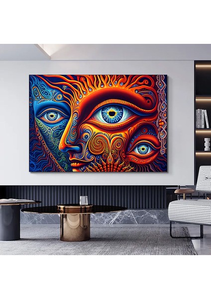 Sokak Müzisyenleri Kanvas Baskısı; Müzisyen Tablosu; Soyut Müzisyen Duvar Sanatı; Müzisyen Kanvası