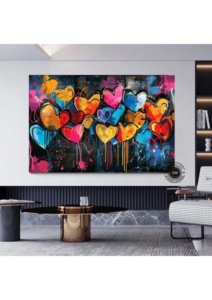 Saguaro Kaktüs Kanvas Tablosu, Vitray Tarzı Sonoran Arizona Çöl Resmi, Güneybatı Sanatı