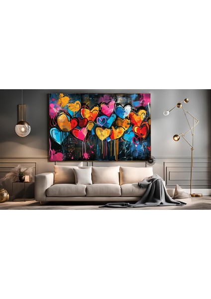 Saguaro Kaktüs Kanvas Tablosu, Vitray Tarzı Sonoran Arizona Çöl Resmi, Güneybatı Sanatı indirimleri