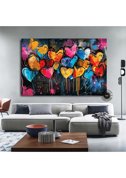 Saguaro Kaktüs Kanvas Tablosu, Vitray Tarzı Sonoran Arizona Çöl Resmi, Güneybatı Sanatı