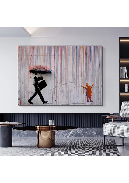 Soyut Göz Kanvas Tablo – Renkli Bakış – Modern Yağlı Boya Duvar Dekoru