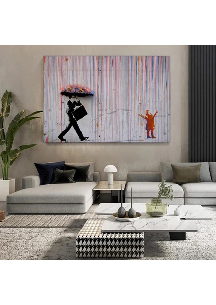 Soyut Göz Kanvas Tablo – Renkli Bakış – Modern Yağlı Boya Duvar Dekoru fırsatları