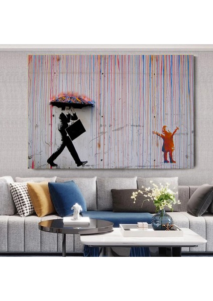 Soyut Göz Kanvas Tablo – Renkli Bakış – Modern Yağlı Boya Duvar Dekoru