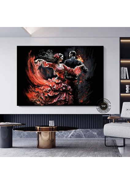 Afrika Sembol Kanvas Tablo – Geleneksel Desenler – Kültürel Lüks Dekor