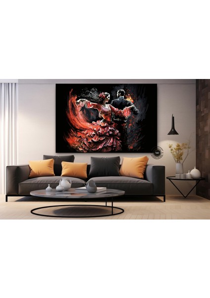 Afrika Sembol Kanvas Tablo – Geleneksel Desenler – Kültürel Lüks Dekor