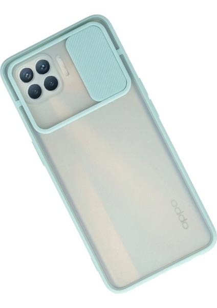 Oppo Reno 4 Lite Kılıf Palm Buzlu Kamera Sürgülü Silikon - Turkuaz - TNC2413-7358 fiyatları