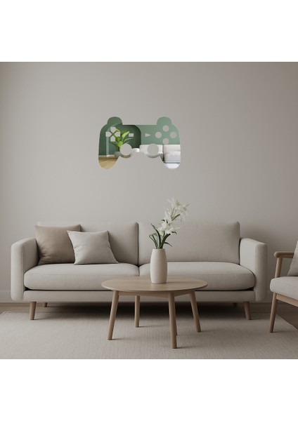 Oyun Konsolu Temalı Dekoratif Aynalı Tablo - TNC7770-6757