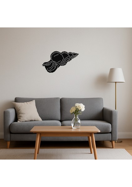 Şık Deniz Kabukları Desenli Mdf Duvar Dekoru - TNC5553-6692 fırsatları