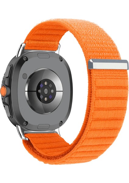 Samsung Galaxy Watch 8 40MM 44MM 46MM Classic Hasır Örgü Esnek Naylon Cırtlı Spor Kordon Loop Kayış