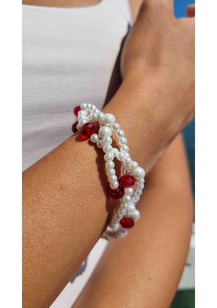 Incili Boncuklu Bileklik modelleri