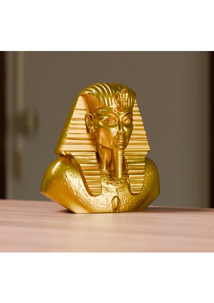 Dekoratif Firavun Büst 15 cm Masaüstü Dekoratif Biblo