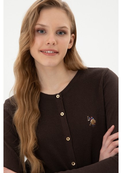 Kadın Koyu Kahverengi Hırka (Triko) 50307737-VR084 fiyatları