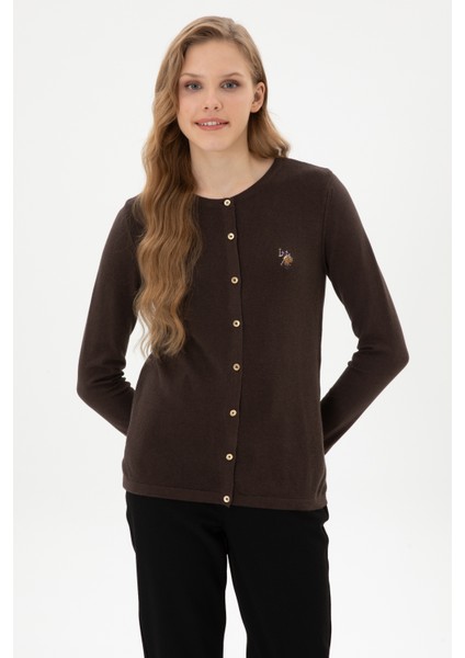 Kadın Koyu Kahverengi Hırka (Triko) 50307737-VR084 modelleri