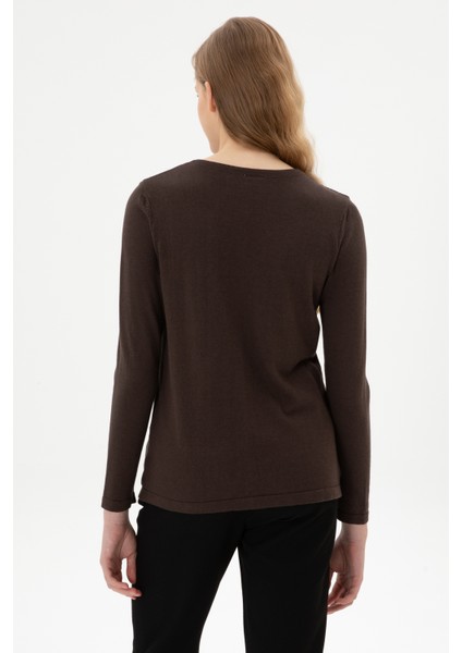 Kadın Koyu Kahverengi Hırka (Triko) 50307737-VR084 indirimleri