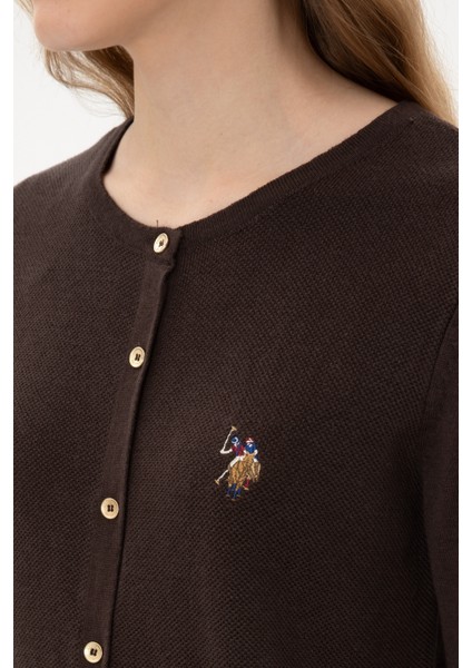 Kadın Koyu Kahverengi Hırka (Triko) 50307737-VR084