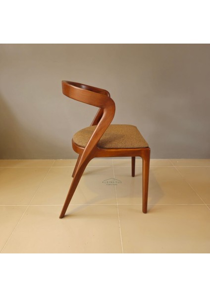 Bangkok Ahşap Sandalye, Modern Estetik Tasarım, Dayanıklı Gürgen Iskelet, Değiştirilebilir Renk ve Kumaş fiyatları