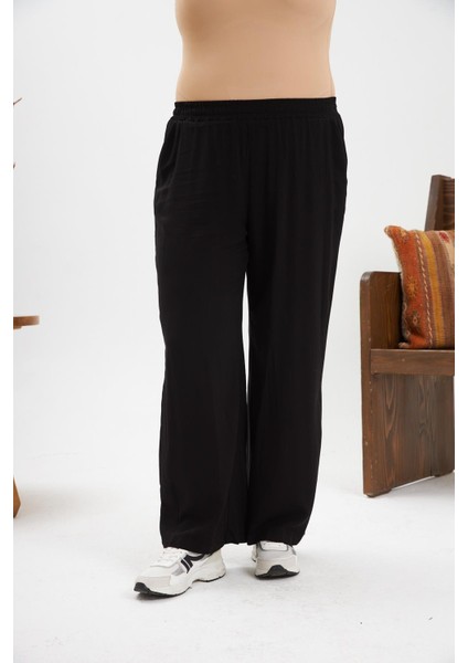 Kadın Büyük Beden Relax Fit Viskon Siyah Pantolon – Hafif, Rahat ve Günlük Şıklık modelleri