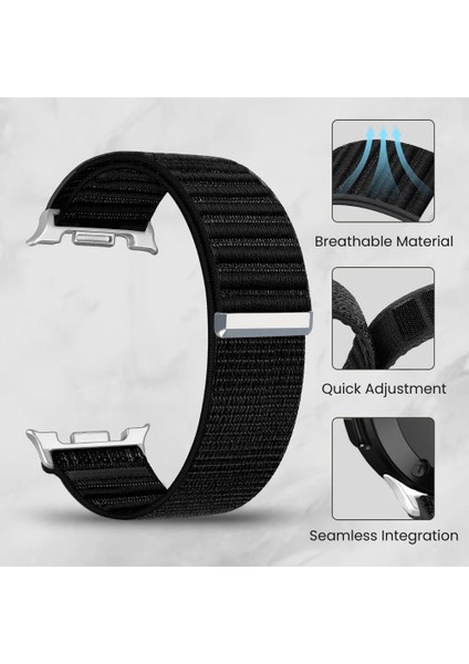 Samsung Galaxy Watch 8 40MM 44MM 46MM Classic Hasır Örgü Esnek Naylon Cırtlı Spor Kordon Loop Kayış fırsatları