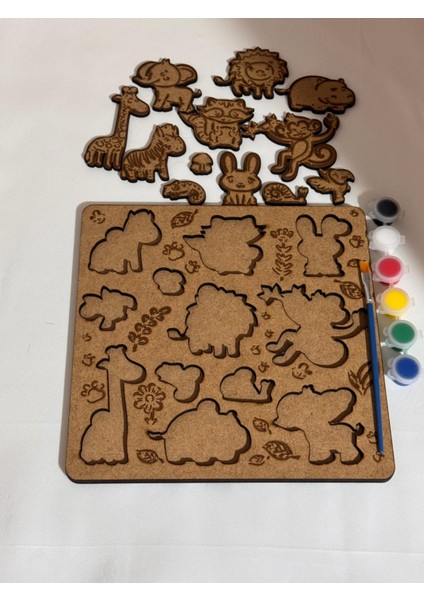 Kendin Yap Kendin Boya Ahşap Puzzle Etkinlik Seti fiyatları