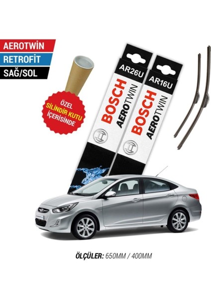 Hyundai Accent Blue Silecek Takımı (2011-2015) Aerotwin modelleri