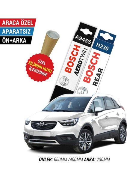 Opel Crossland x Ön Arka Silecek (2017-2020) Bosch Aerotwin fiyatları