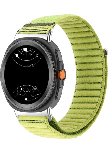 Samsung Galaxy Watch 8 40MM 44MM 46MM Classic Hasır Örgü Esnek Naylon Cırtlı Spor Kordon Loop Kayış