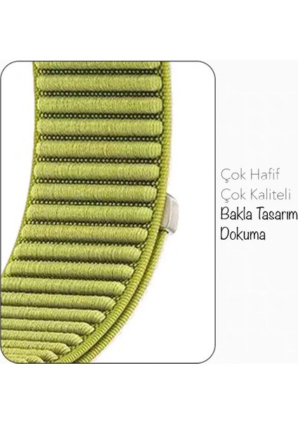 Samsung Galaxy Watch 8 40MM 44MM 46MM Classic Hasır Örgü Esnek Naylon Cırtlı Spor Kordon Loop Kayış fırsatları