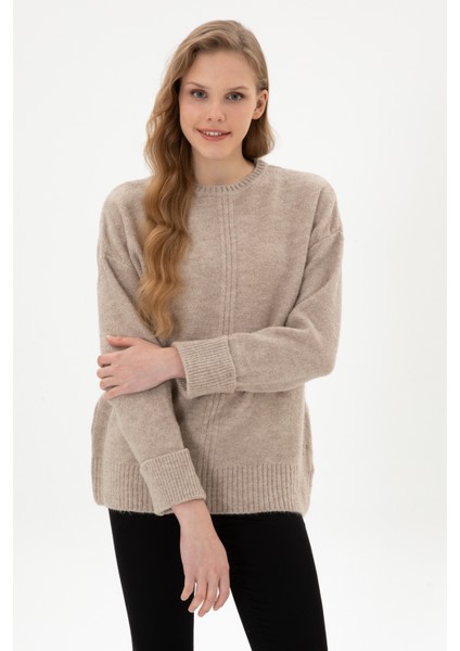 Kadın Taş Melanj Kazak /triko 50307879-VR225 modelleri