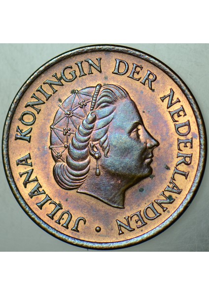 Hollanda 5 Cent 1973 Kraliçe Juliana. Güzel Renkli Patinalı Çilaltı+ Kondisyon. fiyatları