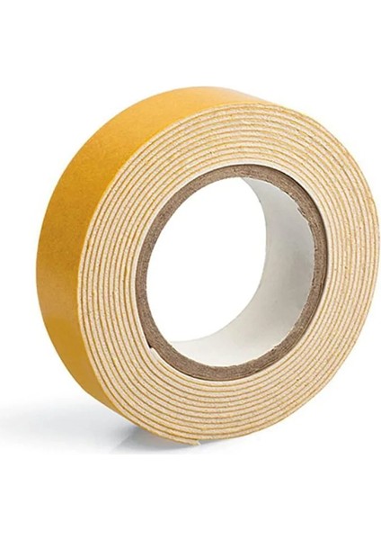 Çift Taraflı Köpük Bant 18 mm x 2 M | Güçlü Yapışkanlı Montaj Bandı