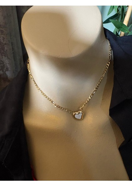 Çelik Kalp Detaylı Kolye fiyatları