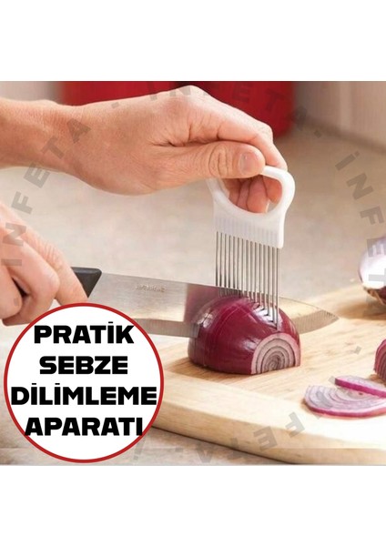 Pratik Kolay Eşit Şekilde Sebze Kesme Dilimleme Aleti Aparatı Sebze Doğrayıcı