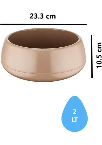 So-Eas2 Elvan Arajman Sukulent Kaktüs Saksı 2 Lt Mocha 6 Adet fiyatları