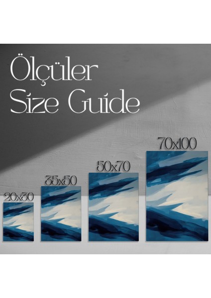 Soyut Mavi Tonlar Tablosu modelleri