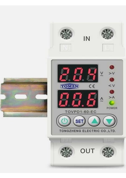 Voltaj ve Akım Koruma Rölesi Monofaz 40A Yüksek Gerilim ve Akım Koruyucu Röle Elektrik Bekçis fiyatları