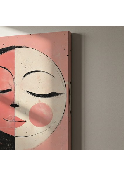 Soyut Pembe Tonları Duvar Tablosu indirimleri