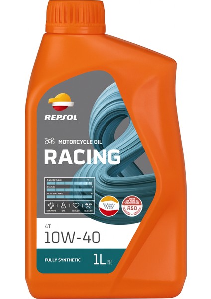 Repsol Racing 4t 10W-40 1 Lt. Motosiklet Yağı