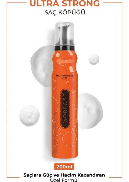 Ultra Strong Saç Köpük 200 ml