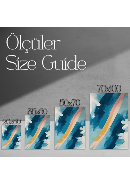 Soyut Mavi Tonlar Tablosu modelleri