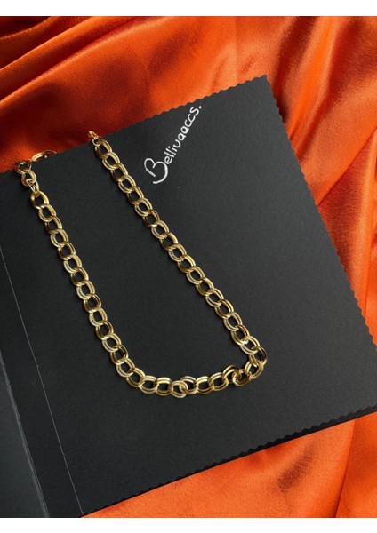 Çelik Halka Detaylı Kolye