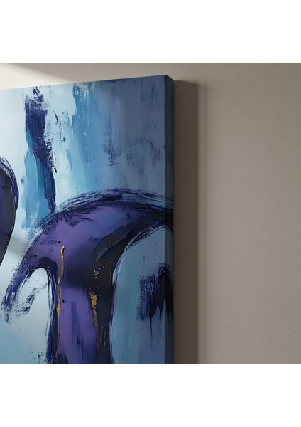 Mavi ve Mor Soyut Sanat Tablosu indirimleri