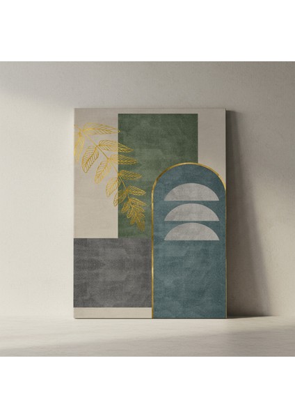 Altın Varaklı Geometrik Soyut Tablo fiyatları