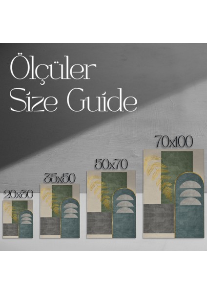 Altın Varaklı Geometrik Soyut Tablo modelleri