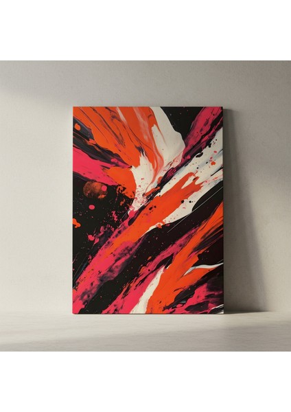 Soyut Kırmızı Akrilik Tablo fiyatları