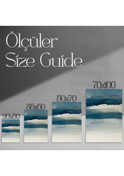 Soyut Mavi Tonlar Tablosu modelleri